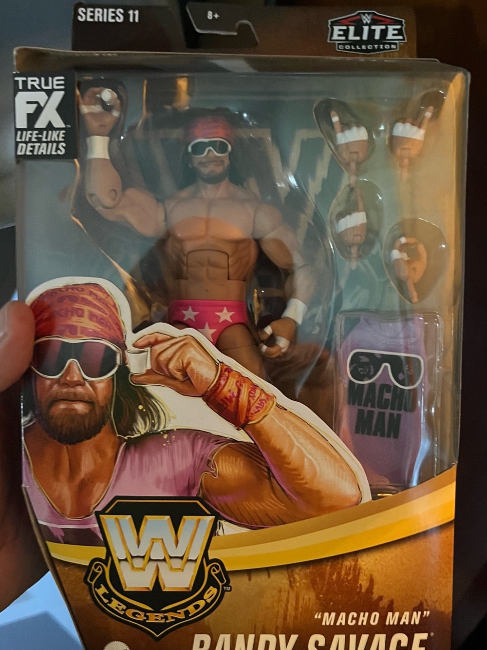 Mattel WWE Elite Collection Randy Savage Action Figure - Pink, White